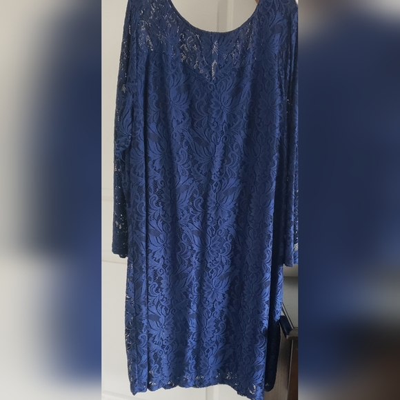 Jessica London Navy Lace Dress 28W - Picture 3 of 7